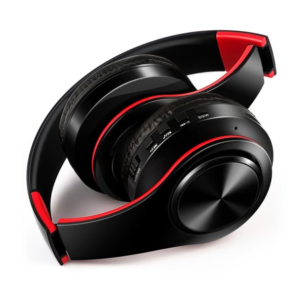 Fones de ouvido Bluetooth/sem fio Estéreo dobrável esportivo com Microfone, MP3 player e entrada para cartão SD - Image 3