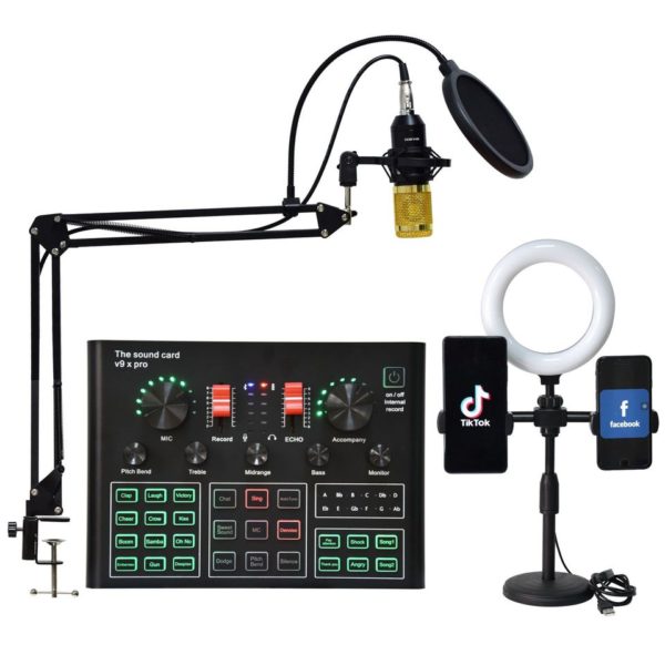 Microfone Profissional Studio Condensador BM 800 Audio V8 bom p/ Karaoke Podcast Gravação e Live Streaming - Image 11