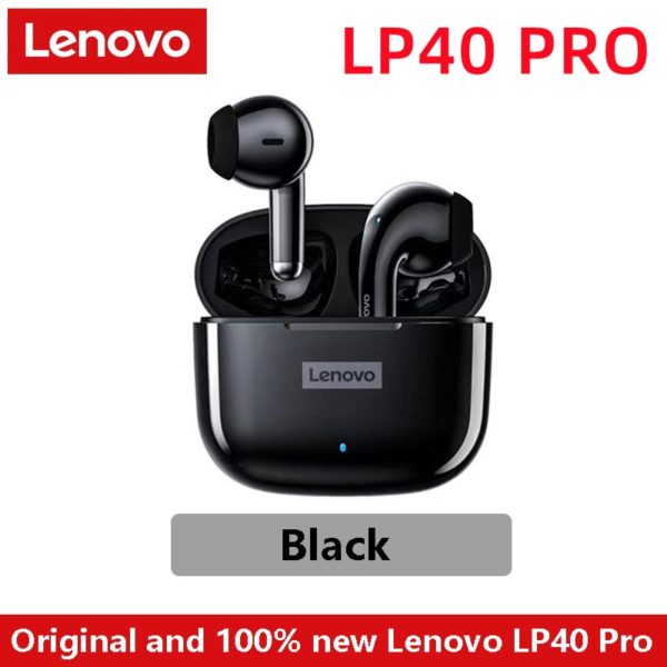 Fone de ouvido lenovo lp40 pro tws sem fio bluetooth 5.1 esporte redução de ruído c/ controle de toque 500 mah 2022 NOVO - Image 6