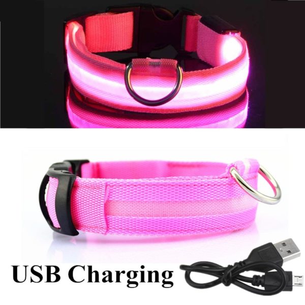 Colar recarregável USB para cachorro de estimação LED brilhante e piscante  [suprimentos de segurança] - Image 18