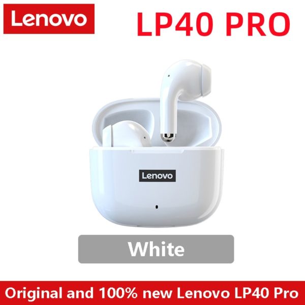 Fone de ouvido lenovo lp40 pro tws sem fio bluetooth 5.1 esporte redução de ruído c/ controle de toque 500 mah 2022 NOVO - Image 7