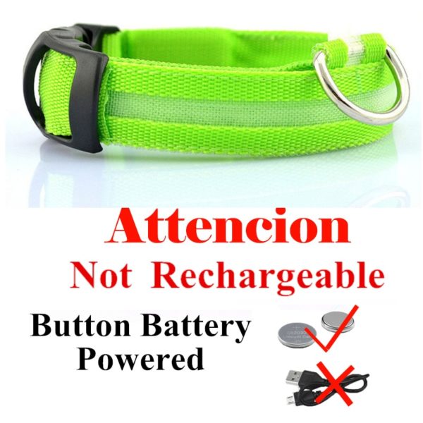 Colar recarregável USB para cachorro de estimação LED brilhante e piscante  [suprimentos de segurança] - Image 4