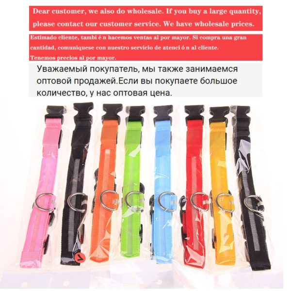 Colar recarregável USB para cachorro de estimação LED brilhante e piscante  [suprimentos de segurança] - Image 20