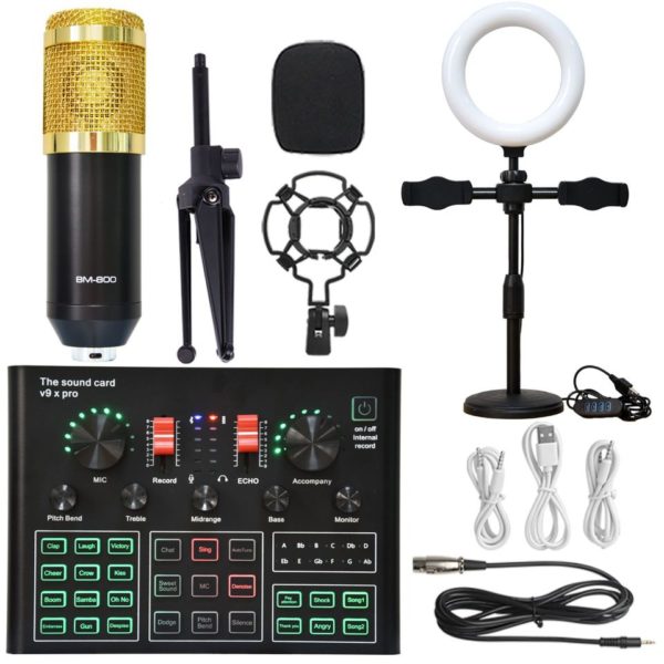 Microfone Profissional Studio Condensador BM 800 Audio V8 bom p/ Karaoke Podcast Gravação e Live Streaming - Image 10