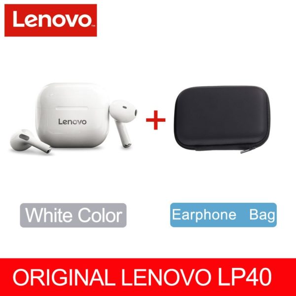 Fone de ouvido lenovo lp40 pro tws sem fio bluetooth 5.1 esporte redução de ruído c/ controle de toque 500 mah 2022 NOVO - Image 10