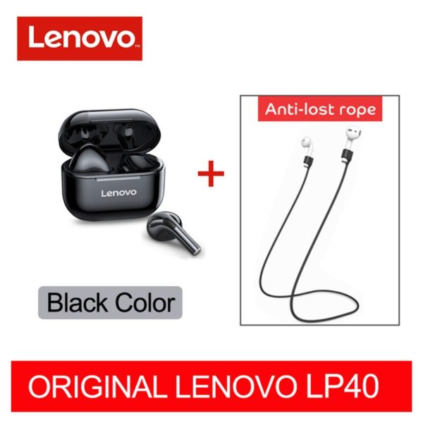 Fone de ouvido lenovo lp40 pro tws sem fio bluetooth 5.1 esporte redução de ruído c/ controle de toque 500 mah 2022 NOVO - Image 9