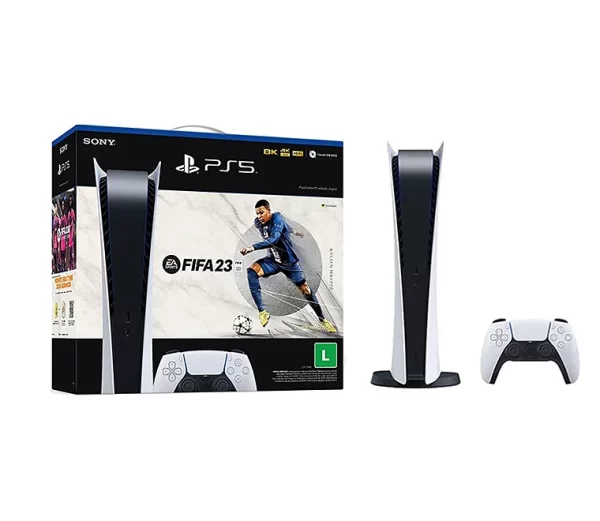 PlayStation 5 Digital Edition Console + FIFA 23 Game - PS5