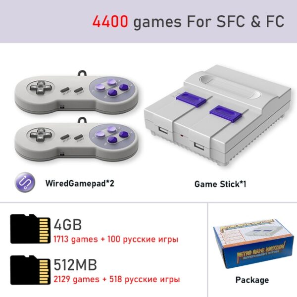 Video Game / Console with 2 HDMI-compatible 2.4G controllers + 4800 Games + Support for Adding and Saving Games - Image 10