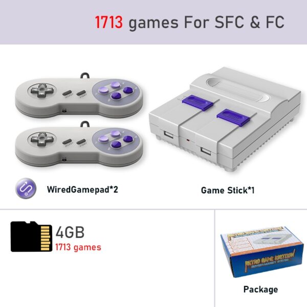 Video Game / Console with 2 HDMI-compatible 2.4G controllers + 4800 Games + Support for Adding and Saving Games - Image 11