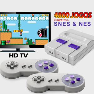 Video Game / Console with 2 HDMI-compatible 2.4G controllers + 4800 Games + Support for Adding and Saving Games