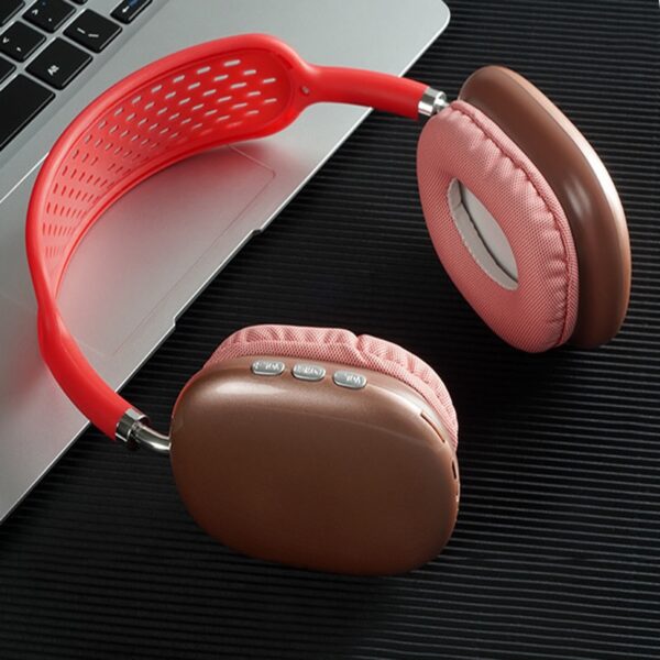 Wireless Bluetooth headphones with microphone, ideal for games and work! - Image 5