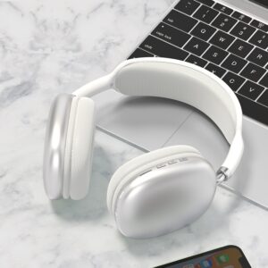 Wireless Bluetooth headphones with microphone, ideal for games and work!