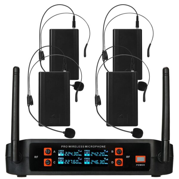 4-channel UHF wireless microphone system with professional sound and freedom of movement. - Image 4