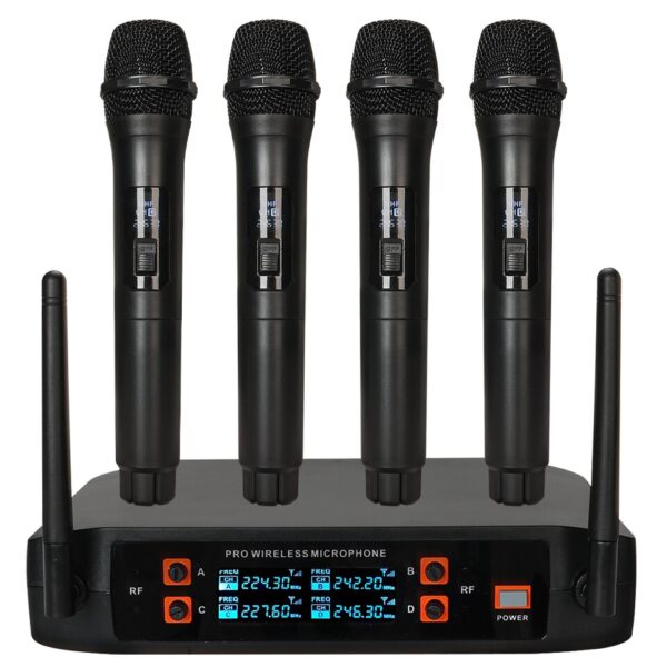 4-channel UHF wireless microphone system with professional sound and freedom of movement. - Image 3