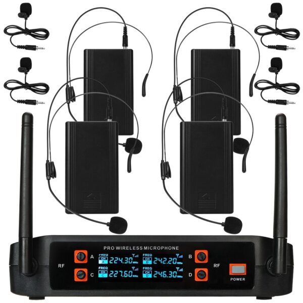 4-channel UHF wireless microphone system with professional sound and freedom of movement. - Image 7