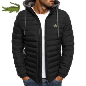 Unisex jacket with a thick, casual hood. Made of quality cotton, warm, wind-resistant and ideal for outdoor activities.