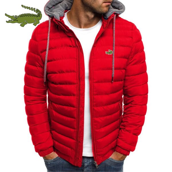 Unisex jacket with a thick, casual hood. Made of quality cotton, warm, wind-resistant and ideal for outdoor activities. - Image 11