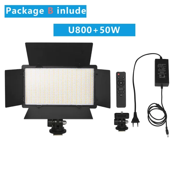 LED Video Light with Professional Lighting – Includes Tripod and Remote Control for Studio and Recording - Image 9