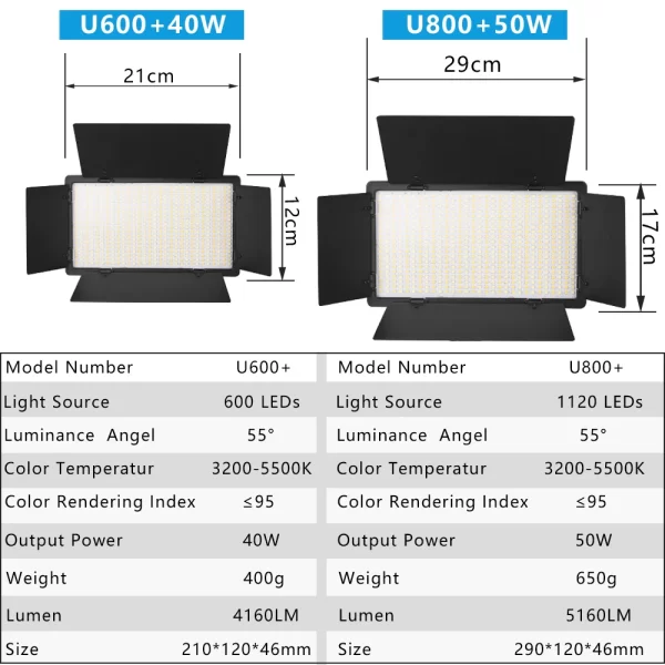 LED Video Light with Professional Lighting – Includes Tripod and Remote Control for Studio and Recording - Image 5